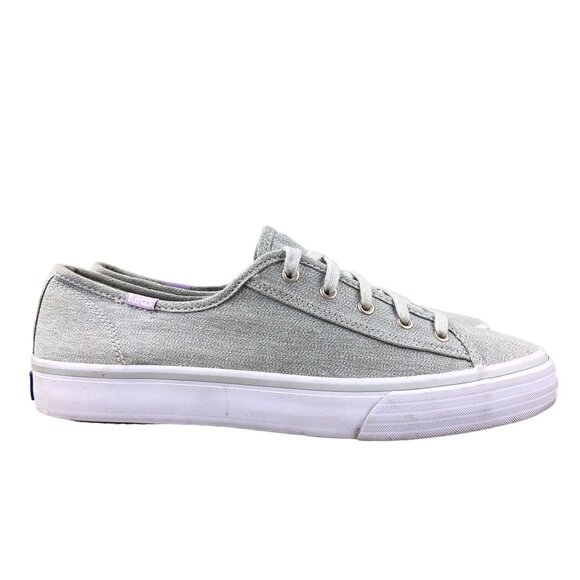 Keds Women's Size 8.5 Light Grey Lace-Up Closed Toe Low Top Sneakers WF52563 - Picture 1 of 12